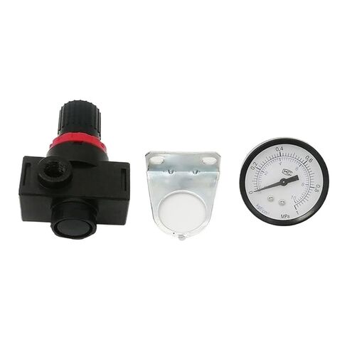 1 Pcs BR200 BR3000 BR4000 Air Pressure Regulator 1/4" 3/8" 1/2"BSPT with Gauge and Bracket Pressure Relief Valve(BR3000 PC6-03) in Saudi Arabia