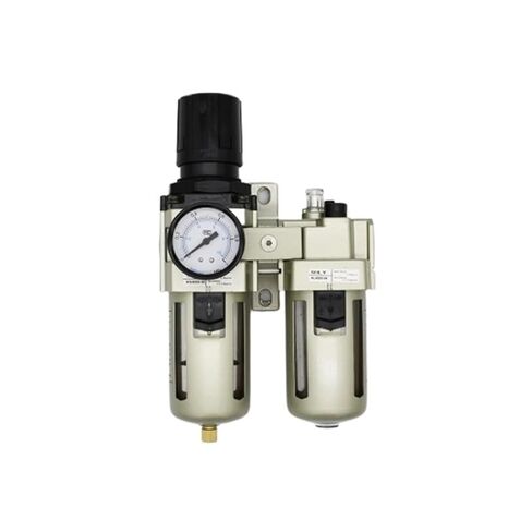 AC4010-06 AW4000-06 + AL4000-06 منظم فلتر الهواء مجموعة الداهن F.R.L 1/2 ''BSPT اثنين من الاتحاد الهوائي in Saudi Arabia