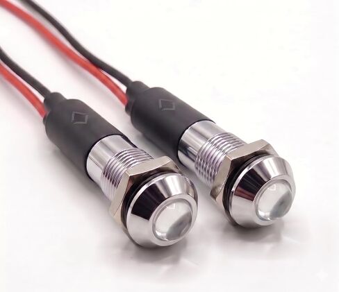 PL8B 8MM 5/16 "220V AC LED Metal Signal Comply Pilot Light (Geeen) in Kuwait