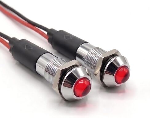 PL8B 8MM 5/16 "220V AC LED Metal Signal Comply Pilot Light (Geeen) in Kuwait