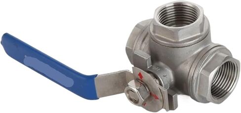 1/2 "3/4" 1 "2" الفولاذ المقاوم للصدأ 304 صمام كروي ثلاثي الاتجاه T نوع L نوع DN15 DN20 DN25 DN32 DN40 DN50(1، نوع L) in Kuwait