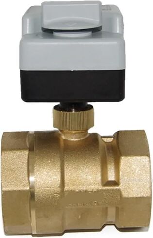 1 قطعة مع مشغل صمام كروي يدوي تيار متردد 220 فولت ثلاثة أسلاك اتجاهين اتجاهين خيط داخلي ثلاثي الاتجاه 3 اتجاهات DN15 DN20 DN25 DN40(1"، 220 فولت_2 طريقة) in Kuwait