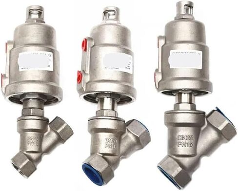 1 قطعة 1/2 بوصة 3/4 بوصة 1 بوصة 2 بوصة صمام مقعد زاوية ملولب هوائي من الفولاذ المقاوم للصدأ Y نوع صمام مقعد زاوية ملولب لدرجة الحرارة العالية بالبخار (1، نوع B_مزدوج التمثيل) in Kuwait