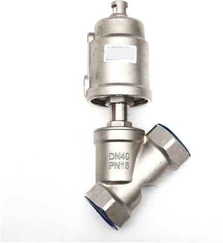 1 قطعة 1/2 بوصة 3/4 بوصة 1 بوصة 2 بوصة صمام مقعد زاوية ملولب هوائي من الفولاذ المقاوم للصدأ Y نوع صمام مقعد زاوية ملولب لدرجة الحرارة العالية بالبخار (1، نوع B_مزدوج التمثيل) in Kuwait