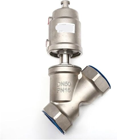 1 قطعة 1/2 بوصة 3/4 بوصة 1 بوصة 2 بوصة صمام مقعد زاوية ملولب هوائي من الفولاذ المقاوم للصدأ Y نوع صمام مقعد زاوية ملولب لدرجة الحرارة العالية بالبخار (1، نوع B_مزدوج التمثيل) in Kuwait