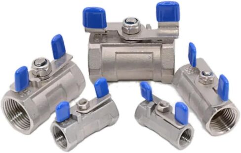 1/4 "3/8" 1/2 "3/4" 1 "صمام كروي ذو لوحة واحدة 304 صمام كروي داخلي من الفولاذ المقاوم للصدأ(1) in Kuwait