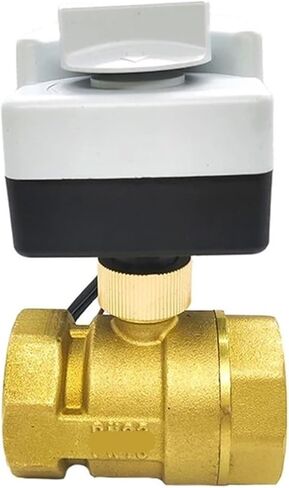 1-1/4 "صمام كروي نحاسي ثلاثي الأسلاك ثنائي التحكم اتجاهين المحرك لولبة داخلية مع مفتاح يدوي AC220V in Kuwait