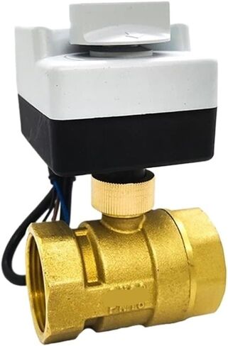 1-1/4 "صمام كروي نحاسي ثلاثي الأسلاك ثنائي التحكم اتجاهين المحرك لولبة داخلية مع مفتاح يدوي AC220V in Kuwait