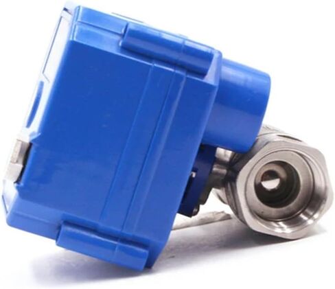 DN8 DN15 DN20 DN25 صمام كروي من الفولاذ المقاوم للصدأ 2-Way 2/3-wire المحرك مع مفتاح يدوي AC220V DC24V DC12V(1,DC12V_CR04) in Kuwait