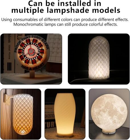 طقم مصابيح LED 4 قطع 001 ثلاثة ألوان لـ Bambu Lab MakerWorld قطع غيار نماذج الأجهزة المطبوعة ثلاثية الأبعاد، مجموعة إضاءة تعمل بالطاقة USB 5 فولت لـ Bambu P2S/P1S/X1/X1C/H2D/H2S/H2C/A1/A1 mini/Anycubic Makeronline in Kuwait