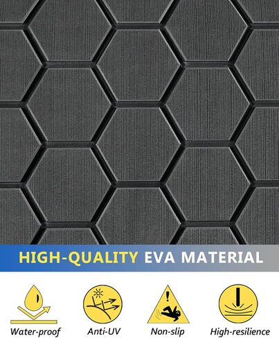 أرضيات القوارب الرغوية EVA مع دعامة لاصقة قوية الحصير البحرية سطح القارب 94.5 بوصة × 43.31 بوصة لمنصة السباحة كاياك وأرضية RV وما إلى ذلك in Kuwait