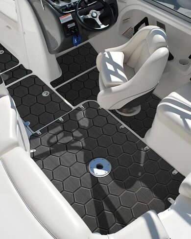 أرضيات القوارب الرغوية EVA مع دعامة لاصقة قوية الحصير البحرية سطح القارب 94.5 بوصة × 43.31 بوصة لمنصة السباحة كاياك وأرضية RV وما إلى ذلك in Kuwait