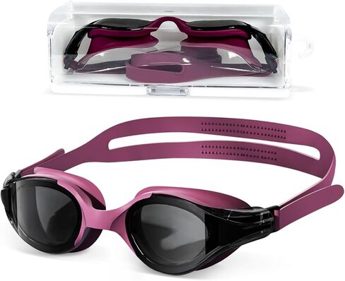 عبوة واحدة من نظارات السباحة المقاومة للتسرب والضباب والأشعة فوق البنفسجية للبالغين من الرجال والنساء والشباب in Kuwait