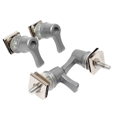 طقم تثبيت براغي قفل رافعة لحقيبة السرج الفضية متوافق مع Touring Road Street Electra 1992 2023 in Kuwait