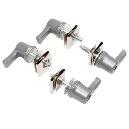 طقم تثبيت براغي قفل رافعة لحقيبة السرج الفضية متوافق مع Touring Road Street Electra 1992 2023 in Kuwait