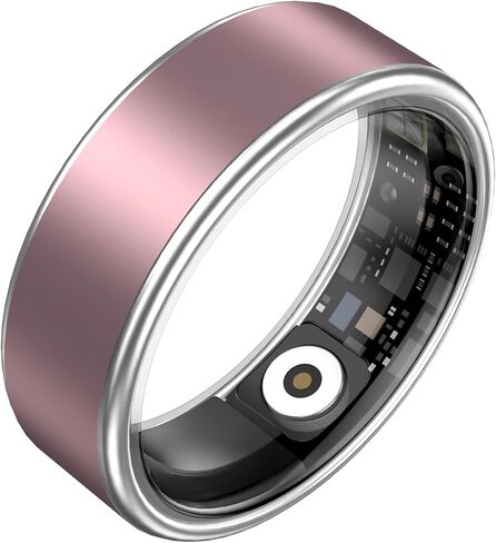 Smart Ring Heart Rate Monitor Comfortable Sleep Ring Health Fitness Tracker Step Counter Calories Pedometer Waterproof Ladies Smart Rings for Women Men, No Subscription Fee in Saudi Arabia