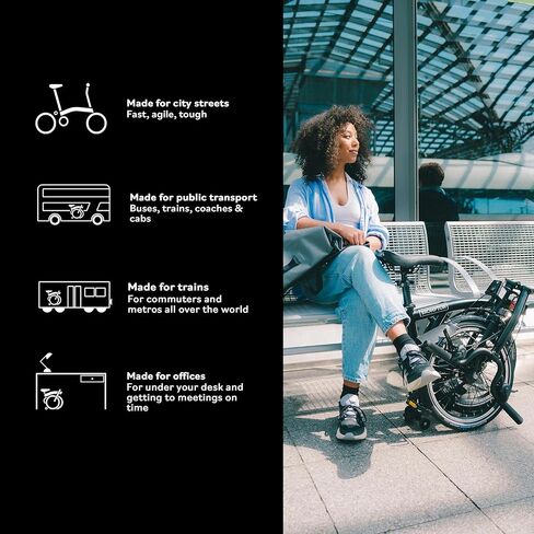 Brompton Folding Commuter Bike C Line 2-Speed | Compact, Lightweight, Urban Bike for Adults in Saudi Arabia