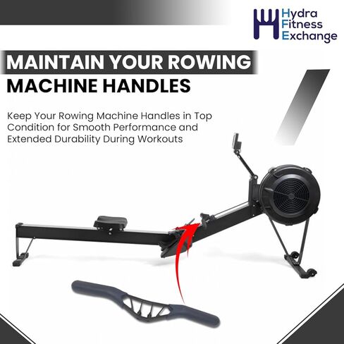 مجموعة مقبض تبادل Hydra Fitness 1042 - قبضة بلاستيكية شديدة التحمل لمرفق كابل التجديف - متوافقة مع نماذج Concept2 - متينة وسهلة التركيب، ملحق جهاز تمرين التجديف in Kuwait