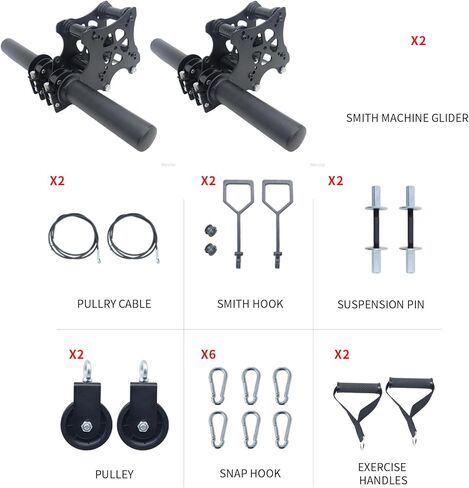 مارلانج ترقية مرفقات آلة سميث لمرفق رف الطاقة، مرفق آلة الكابل لمرفقات رف القرفصاء، مرفقات بكرة حامل الطاقة لكابل كروس LAT مجموعة القرفصاء لأسفل C in Kuwait
