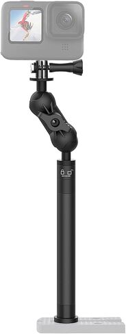 حامل كاميرا كاياك قابل للتعديل مقاس 29 بوصة مع حامل قابل للتمديد بشكل لا نهائي، حامل كاميرا كاياك الرياضية متوافق مع GoPro وكاميرات مترابطة 1/4 بوصة in Kuwait