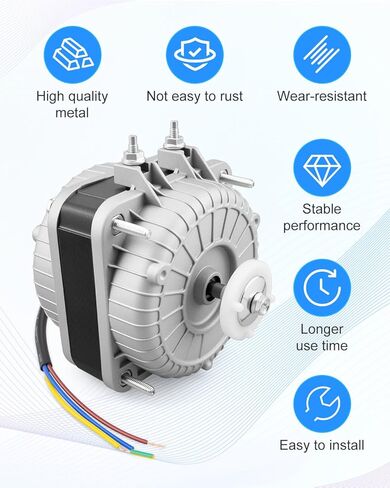 YZF10-20 محرك تيار متردد بمروحة 120 فولت 10/55 وات 0.8 أمبير 60 هرتز 1550 دورة في الدقيقة محرك مكثف ذو عمود مظلل مناسب لمعدات التبريد، ومعدات التهوية الصغيرة، وفريزر مبخر الرادياتير in Kuwait