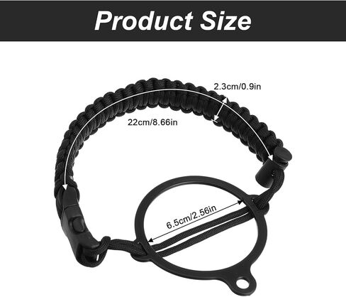 Nogeqi 2 Pcs Water Bottle Handle Strap Paracord Handle with Carabiner Strap Cord, Fit Wide Mouth Water Bottles 12oz to 64oz in Saudi Arabia