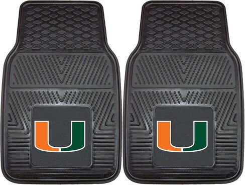 FANMATS NCAA University of Miami Hurricanes Vinyl Utility Mat, Black, 14"x17" in Saudi Arabia