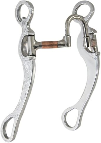 Southwestern Equine Featherlite Pro Series Aluminum Bit Collection (Copper Correction Bit, 5" Mouth - 8-1/2" Cheeks) in Saudi Arabia