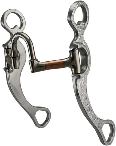 Southwestern Equine Featherlite Pro Series Aluminum Bit Collection (Copper Correction Bit, 5" Mouth - 8-1/2" Cheeks) in Saudi Arabia