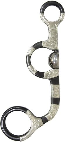 AJ Tack Argentine Snaffle Bit with Engraved Cheeks in Saudi Arabia