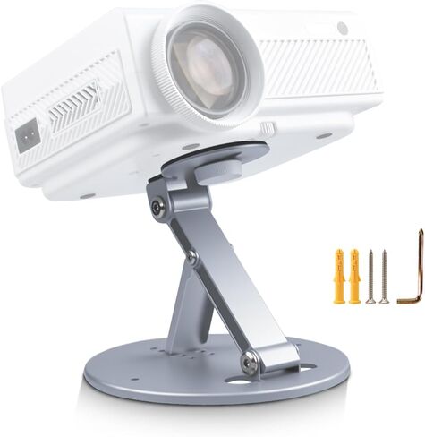 Projector Stand Table, Desk, Wall and Ceiling Mount, Ultra-Stable with Easy Setup, Compact Portable, Compatible with Most Projectors for Home,Outdoor,Office ( 1/4-Inch Screw, Black) in Saudi Arabia