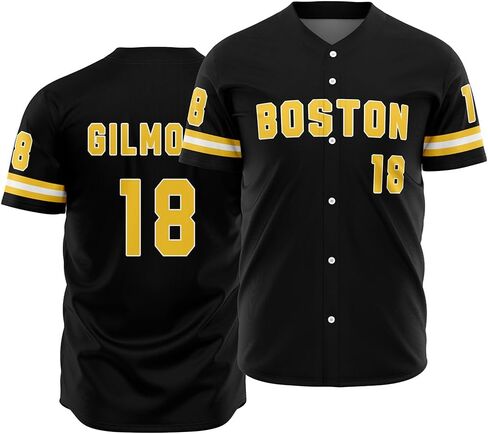 Men's #18 City Baseball Jerseys,90S Hip Hop Button Down Baseball Movies Jersey Shirts Stitched in Saudi Arabia