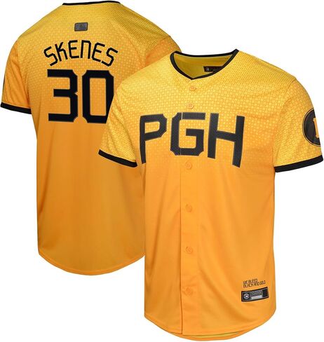 Outerstuff Paul Skenes Pittsburgh Pirates #30 MLB Kids Youth Boys 4-20 Yellow City Player Jersey in Saudi Arabia