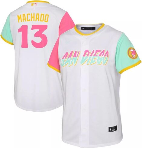 Manny Machado San Diego Padres #13 MLB Kids Youth Boys 4-20 White City Player Jersey in Saudi Arabia