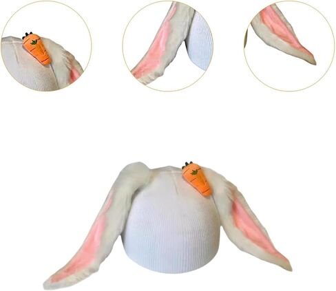 Colaxi Bunny Ears Ski Helmet Cover Ski Helmet Decoration Adorable Gift Fun Decorative Keep Warm Casual Accessories for Winter Sports in Saudi Arabia