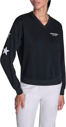 Converse Women's Chuck Star Casual V-neck Sweatshirt in Saudi Arabia