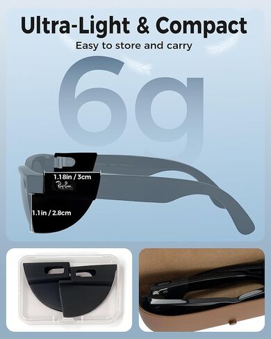 ملحقات دروع جانبية لنظارات السلامة متوافقة مع RayBan/Oakley Meta (Gen 1/2) Wayfarer Headliner Skyler HSTN، حاجبات الضوء المصنوعة من السيليكون المضادة للانزلاق، مخفف الوهج الخفيف للغاية لركوب الدراجات في الهواء الطلق in Saudi Arabia