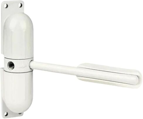 1pcs Zinc Alloy Adjustable Surface Mounted Door Closer Fire Rated Stopper Hardware(White) in Kuwait