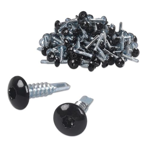 Self-Drilling Sheet Metal Screws #10 x 3/4-inch Heavy-Duty Enclosed Trailer Exterior Fasteners - 200pcs, Rustproof Zinc Plated for Cargo Trailer Panels, Metal & Composite Materials in Saudi Arabia