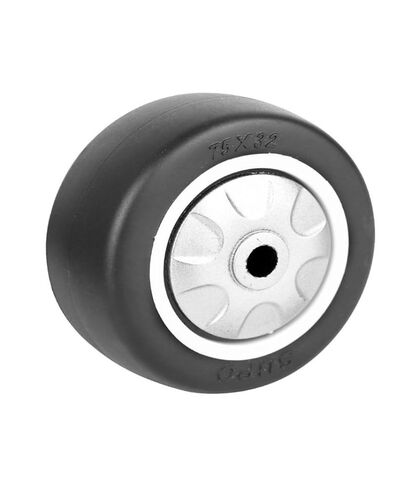 2 Pieces/lot 2-inch Polyurethane PU Silent and wear-Resistant Oil Black Single Wheel (no Screws or Nuts Included) in Saudi Arabia