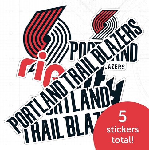 Desert Cactus Portland Trail Blazers Sticker Trailblazers NBA Officially Licensed Vinyl Decal Laptop Water Bottle Car Scrapbook Sheet (Type 2) in Saudi Arabia