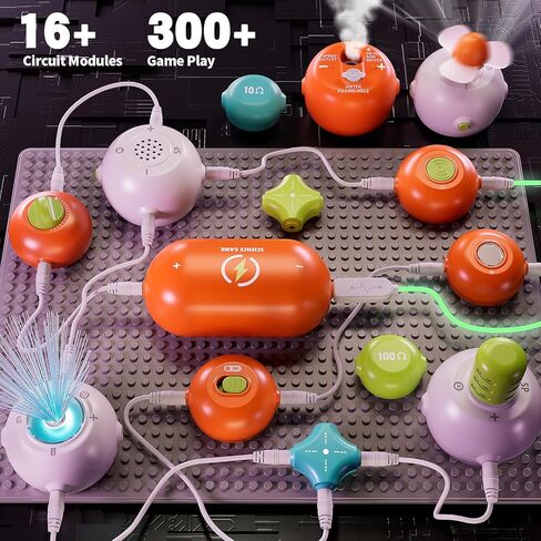 Science Kits for Kids Age 5-7, Circuits for Kids 8-12, Ammeter and Dust Suction Module Etc, Science Experiments Circuit Educational Gift Toys for Kid Boys Girls Ages 3 4 5 6 7 8 9 10 11 12 in Kuwait