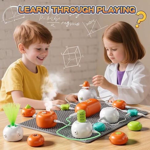 Science Kits for Kids Age 5-7, Circuits for Kids 8-12, Ammeter and Dust Suction Module Etc, Science Experiments Circuit Educational Gift Toys for Kid Boys Girls Ages 3 4 5 6 7 8 9 10 11 12 in Kuwait