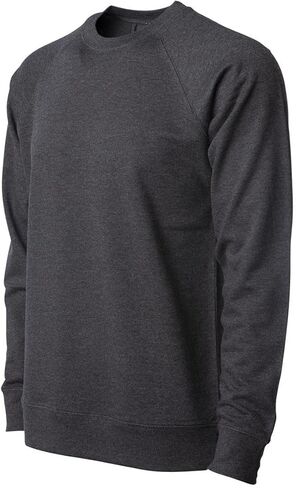Independent Trading Co. - Icon Lightweight Loopback Terry Crewneck Sweatshirt - SS1000C - 2XL - Charcoal Heather in Saudi Arabia