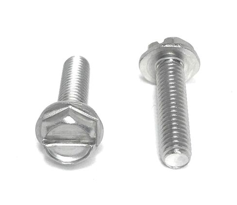 10-32X3/4 Slotted Hex Washer Head Machine Screws 18-8 Stainless Steel (50 Pcs) in Saudi Arabia