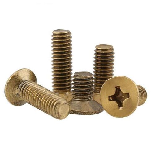 M4 M5 M6 الصلبة النحاس غاطسة مسامير فيليبس رئيس شقة مسامير (10PCS، M5x16mm) in Kuwait