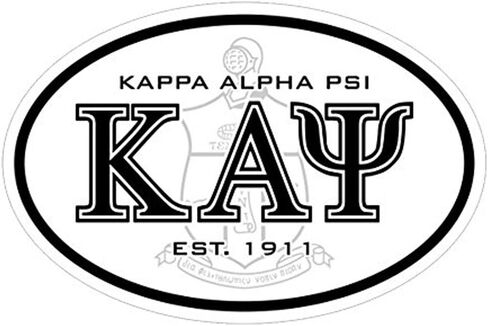 ملصق ممتص الصدمات على شكل بيضاوي من Kappa Alpha Psi in Saudi Arabia