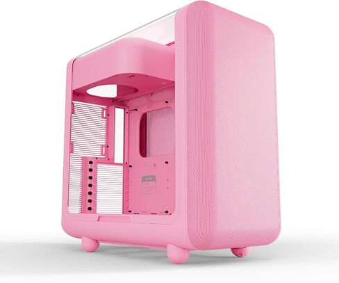 Hyte X50 Air - حافظة كمبيوتر ألعاب ATX Mid-Tower الحديثة الأداء - هيكل محسّن لتدفق الهواء العالي - لوحة شبكية صغيرة - زجاج صوتي مقسى - أسود داكن in Kuwait
