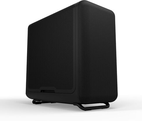 Hyte X50 Air - حافظة كمبيوتر ألعاب ATX Mid-Tower الحديثة الأداء - هيكل محسّن لتدفق الهواء العالي - لوحة شبكية صغيرة - زجاج صوتي مقسى - أسود داكن in Kuwait