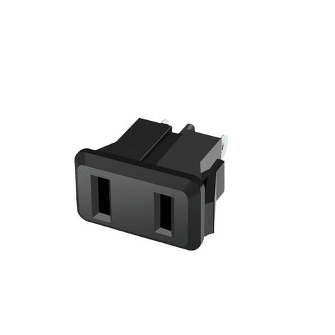 Two-pin Power Socket 10A 2-Hole Female Socket Card-Type Two-Flat-pin AC Socket in Saudi Arabia